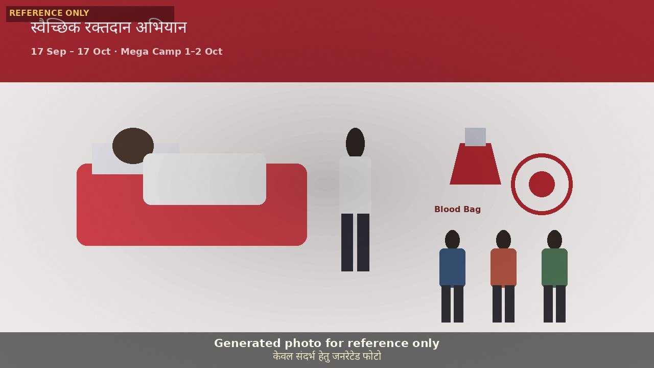 स्वैच्छिक रक्तदान अभियान 17 सितंबर से: 1-2 अक्टूबर को मेगा शिविर